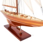 Y025F Enterprise Medium L60 (Fully Assembled) Y025 Enterprises Sm Sailboat Model America Cup L04.jpg